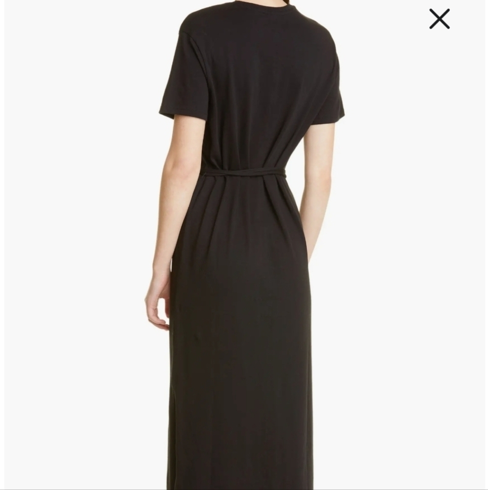 Vince Black Crew Neck T Shirt Dress M - Picture 2 of 10